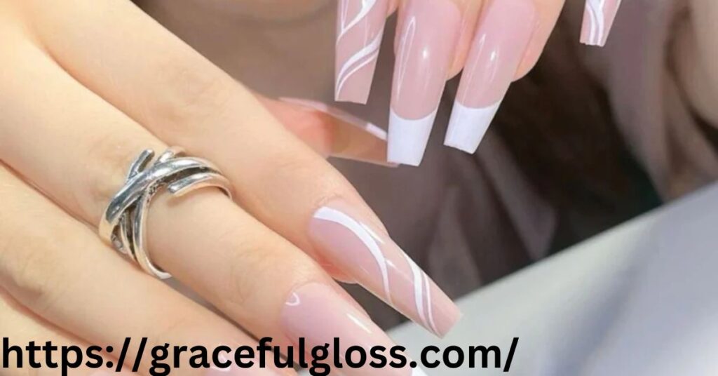 Abstract White French Tips24 white french tip nail designs for the elegant ladyes