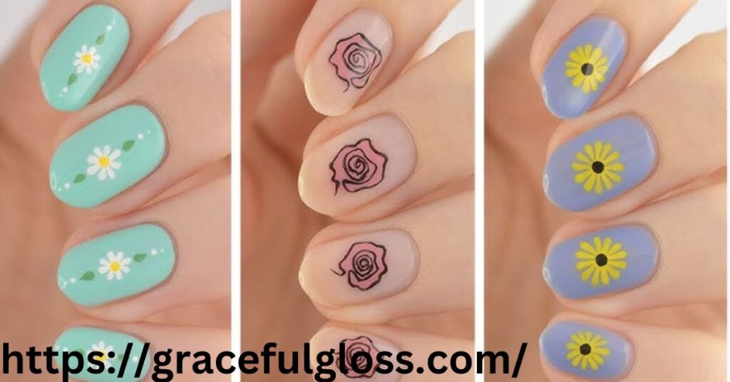 Cute Spring Nails with Florals