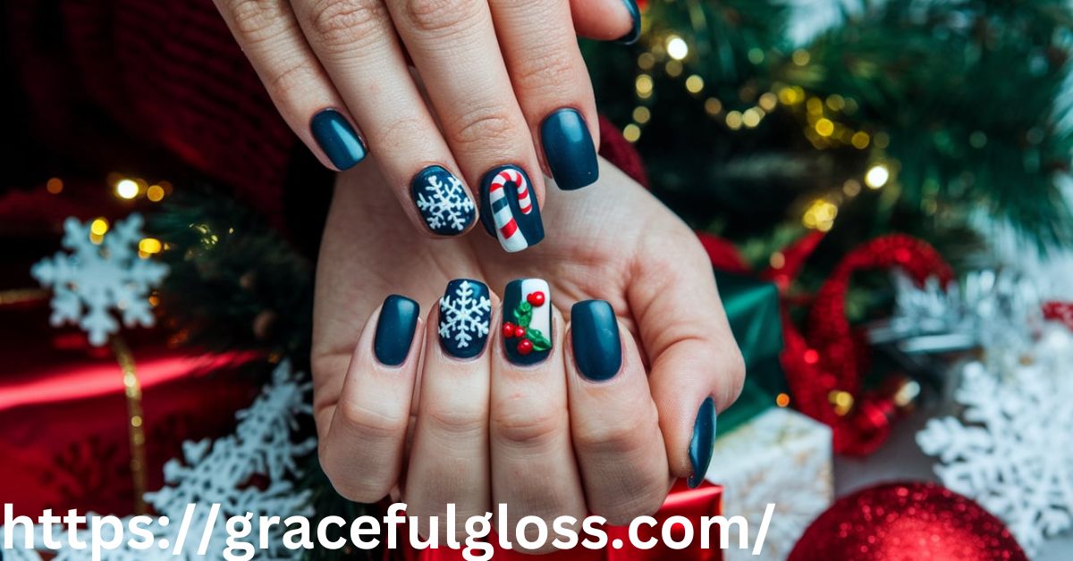 23 Dark Winter Nails With A Dash of Festive Spirit