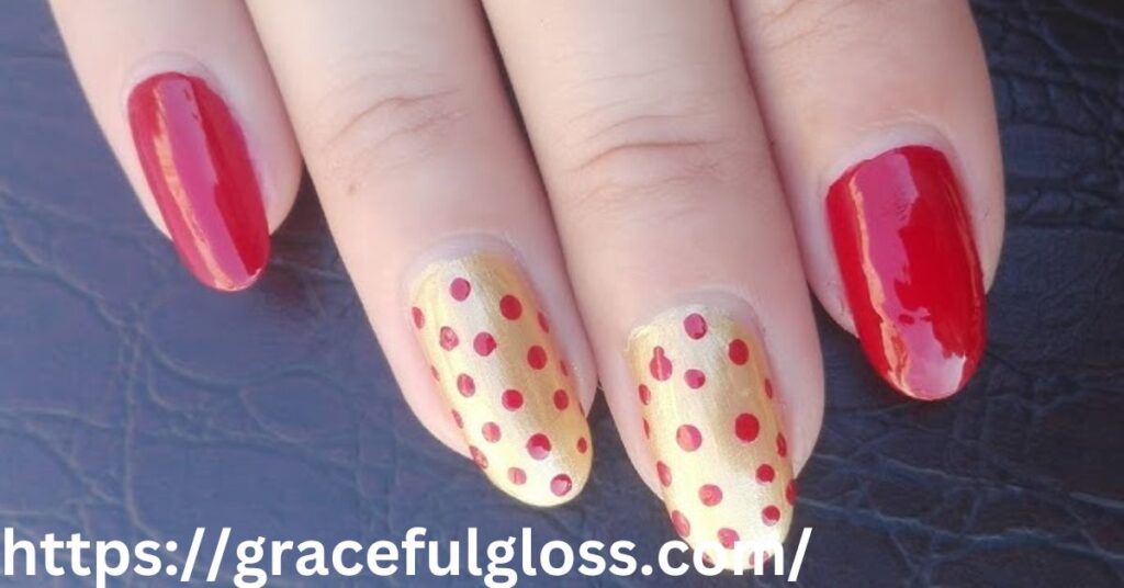 Festive Polka Dots Nails31 classy christmas nails o celebrate with style and elegance