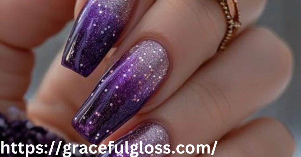 Purple Winter Nails