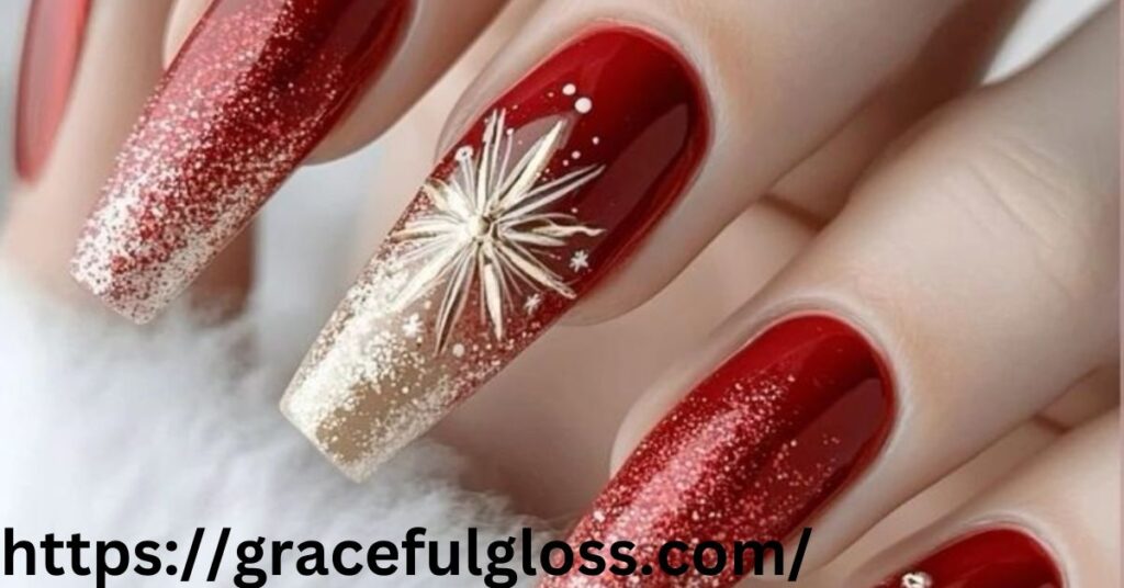 Classy Winter Nails with Sparkles