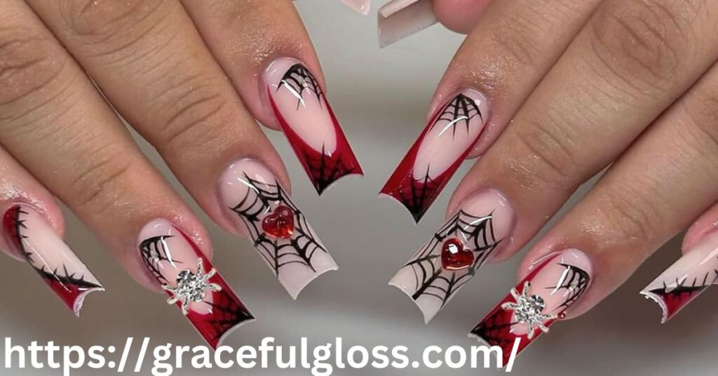 Red Halloween Nails20 halloween nail ideas to pass the seasonal vibe