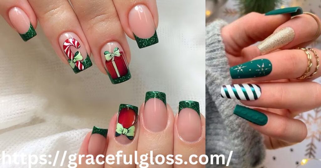 Festive Green Nail Designs