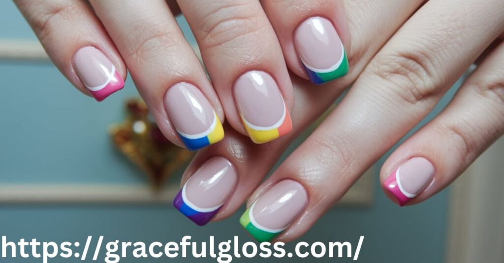 Colorful French Tips