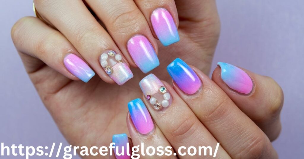 Holographic Pastels24 gorgeous spring nail art ideas youll want to copy asap