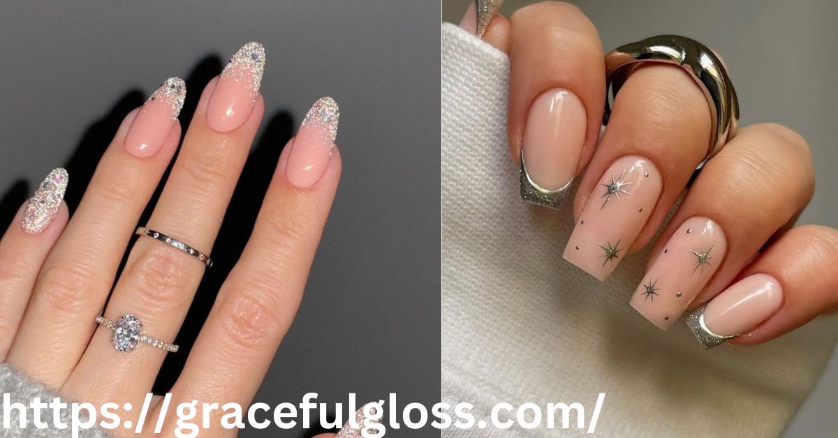 20 Glitter Snowflake Nails Inspo for a Stunning Frosty Glam Look