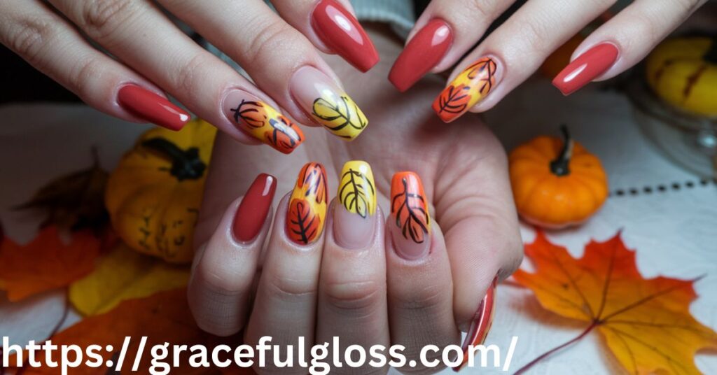 Fall Colors Nail Art