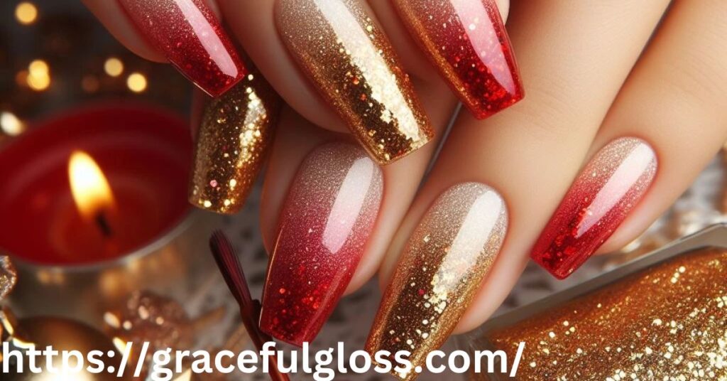 Red and Gold Ombre