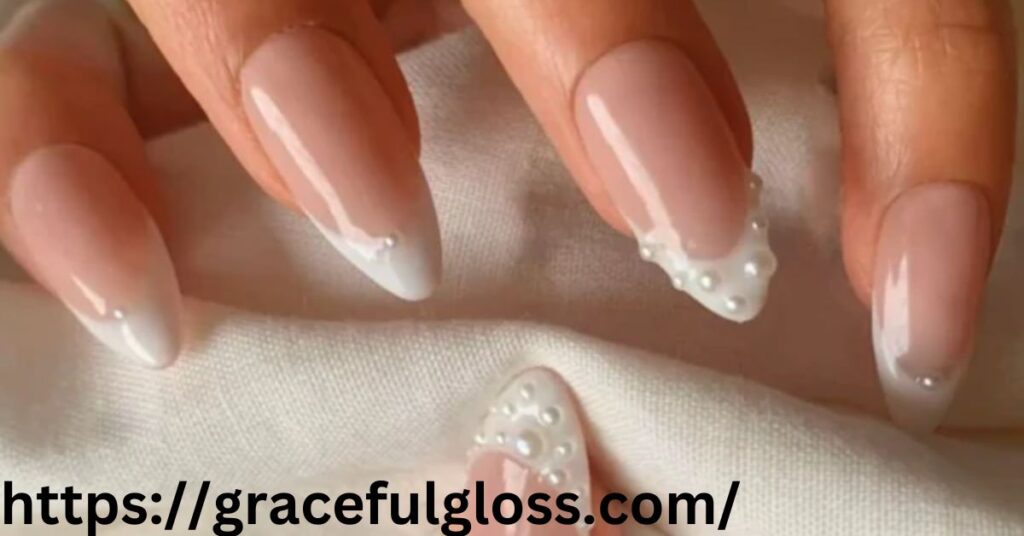 Elegant Rounded White French Tips