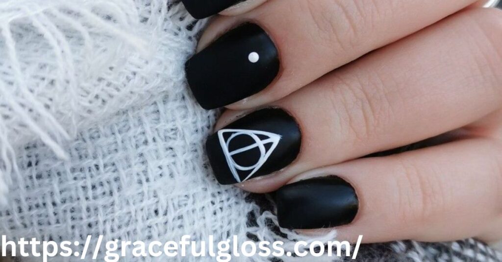  Harry Potter Inspired Black Nails