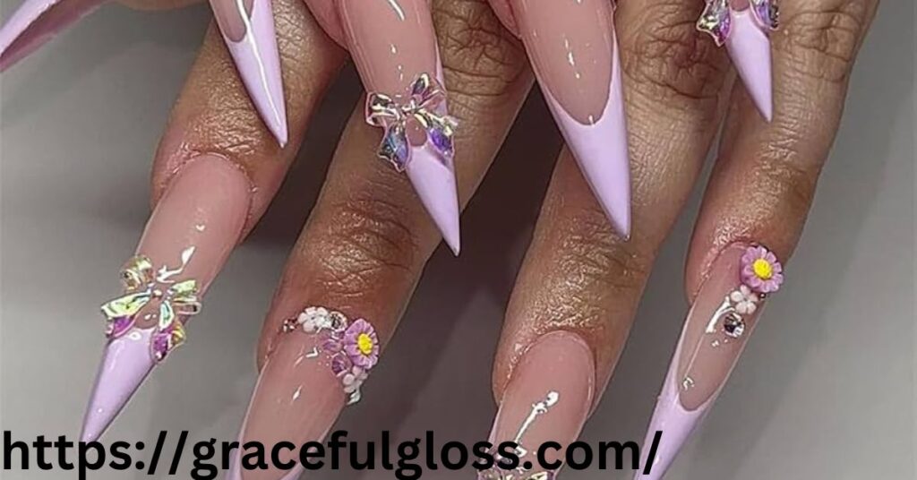 Lavender Stiletto Nails31 lavender nails ideas that will inspire you