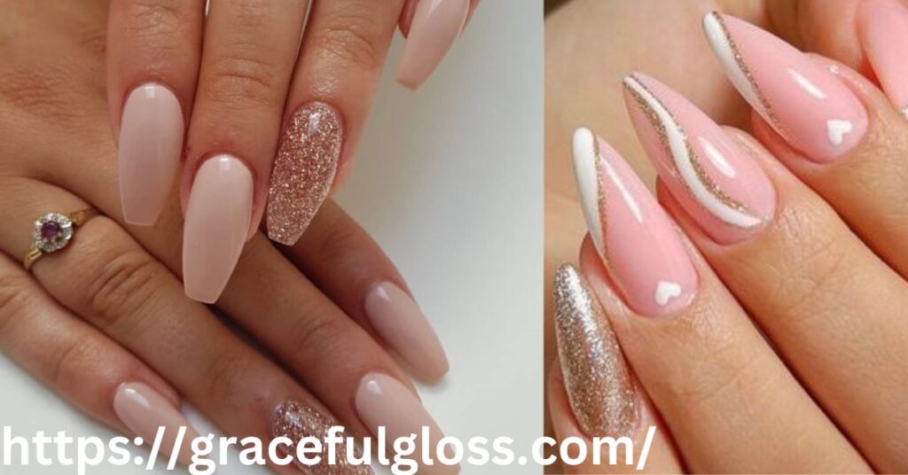 Marble and Gold Accents26 white tip nail designs for the clean girl aesthetic