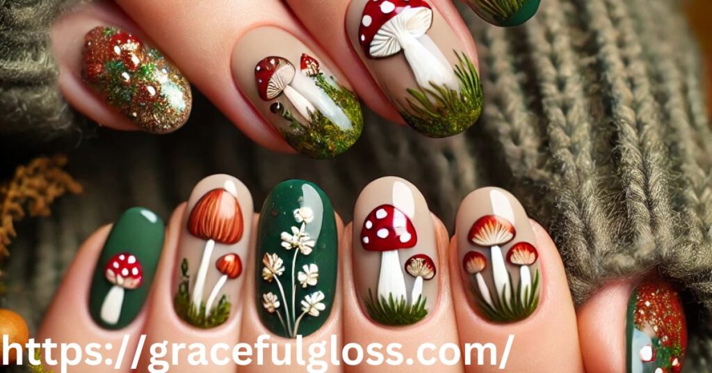 Mushroom Nail Art
