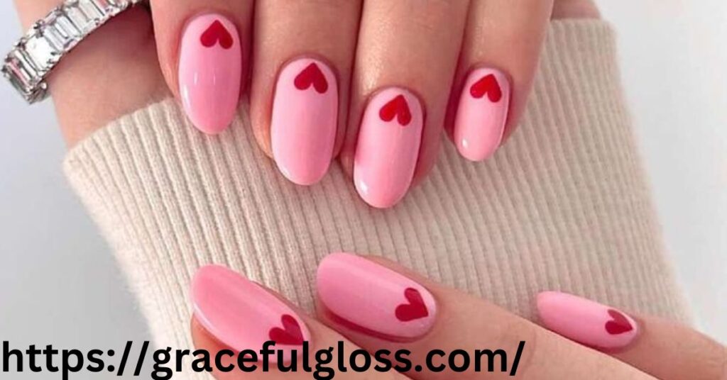 Pink Heart Nail Art: Flirty and Fun