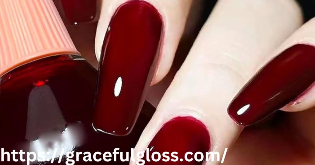 Reddish Plum Nails