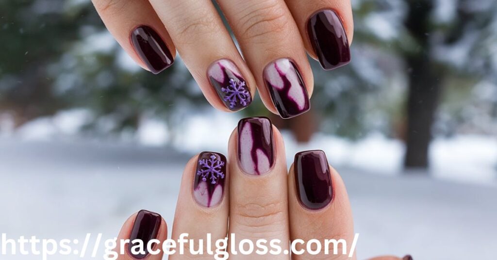  Short Dark Winter Nails