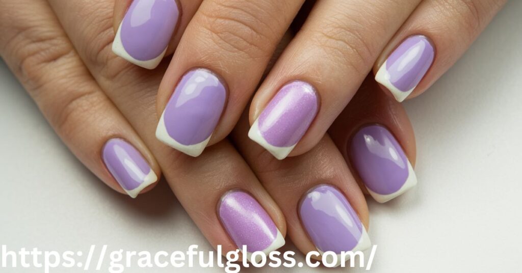 Lavender French Manicure31 lavender nails ideas that will inspire you