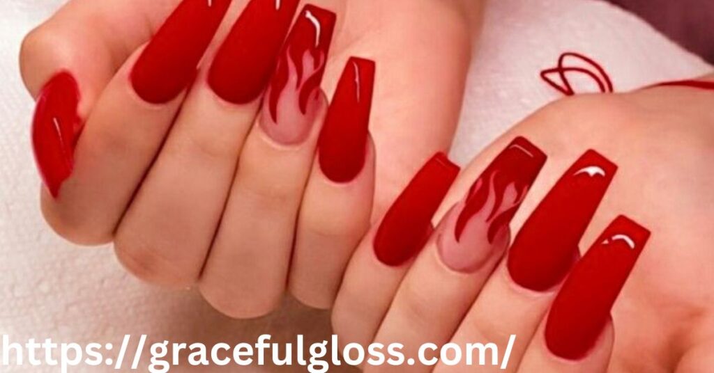 Short and Sweet Red Nails