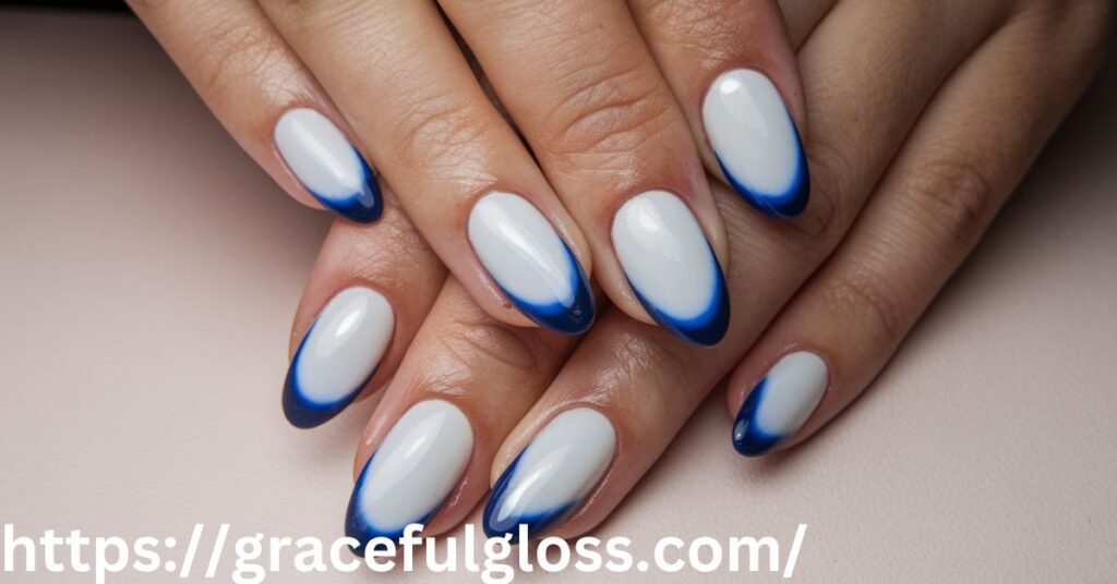 Slim Oval White Tips