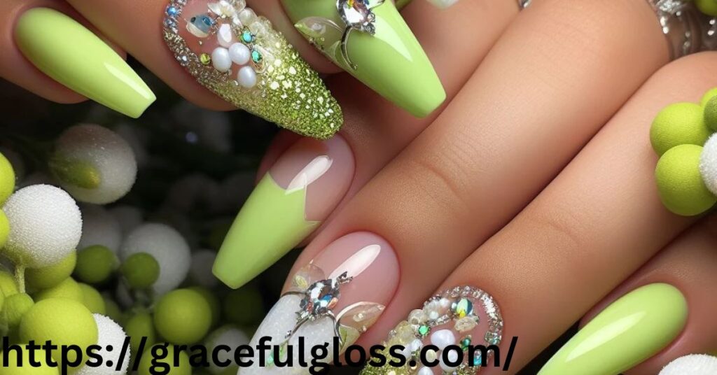 Green Spring Nail Idea21 spring nail ideas to bloom into the season with style