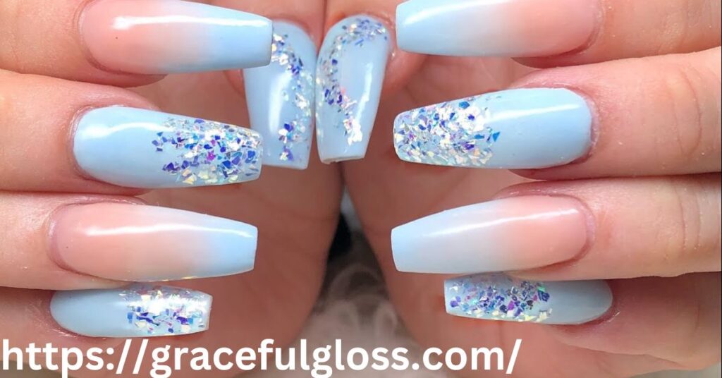 Frosty Blue Winter Nails32 cute winter nails that will add to your holiday cheer