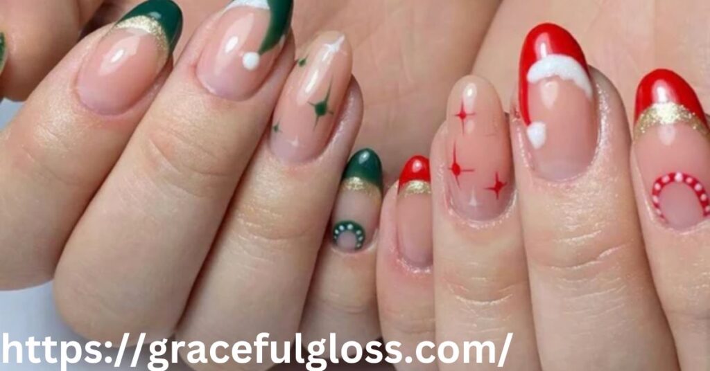  Festive French Nails32 cute winter nails that will add to your holiday cheer