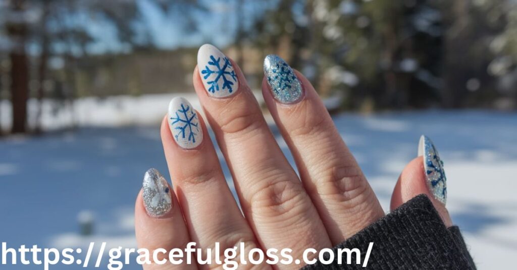 Snowflake Nail Art