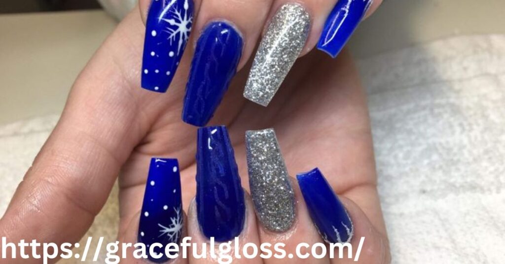  Dark Blue Summer Nail Design48 short and bright summer nail art designs that pop