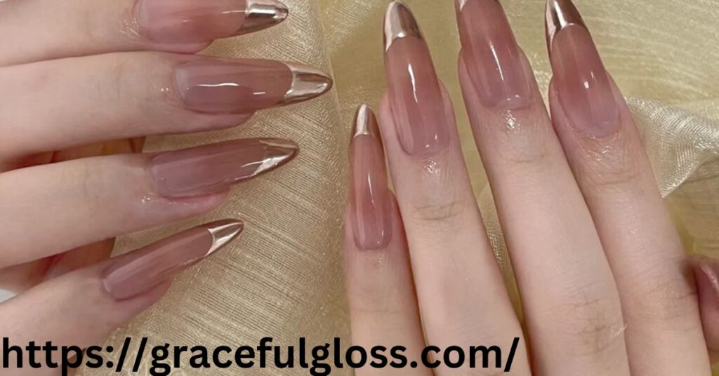 Silver Edged French Tips