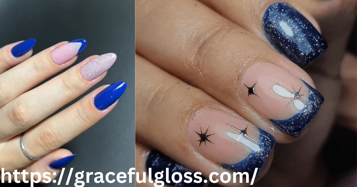 30 Blue Winter Nails That Will Freeze Your Boredom