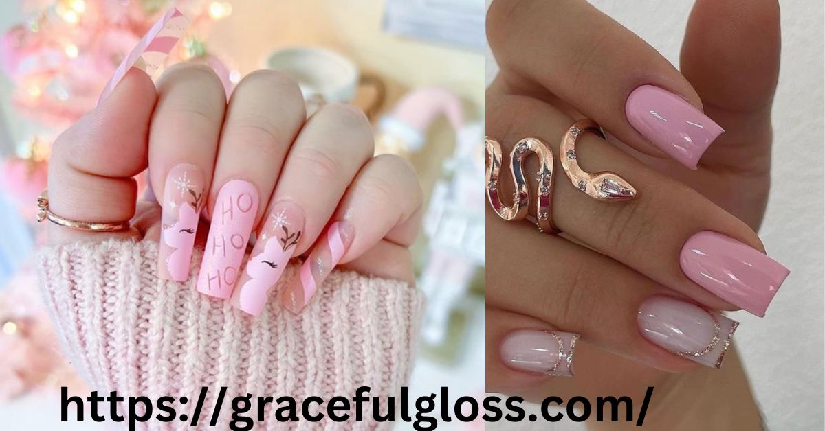 27 Pink Christmas Nails for a Glam Holiday Vibe