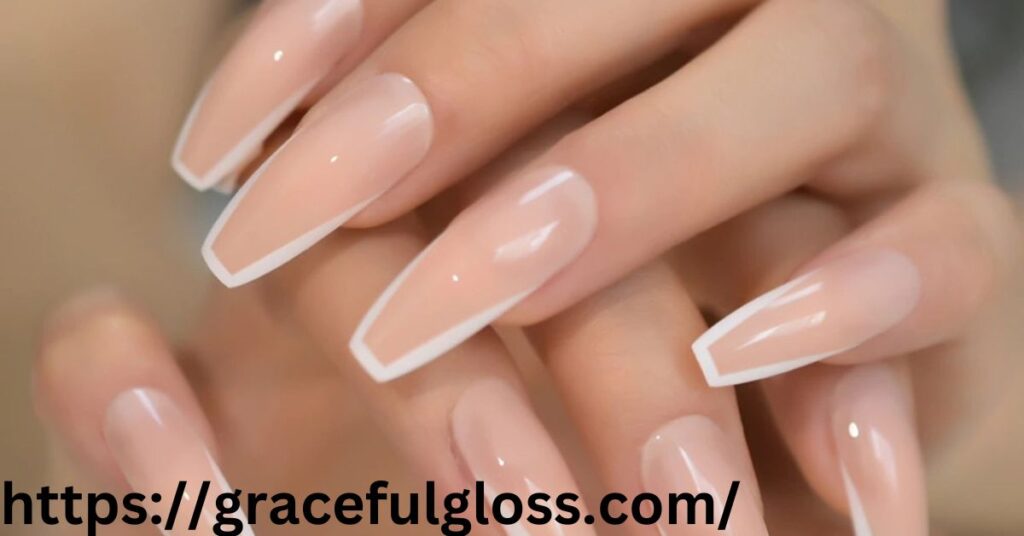 Coffin Nails with Pink Nail Art: Long and Elegant