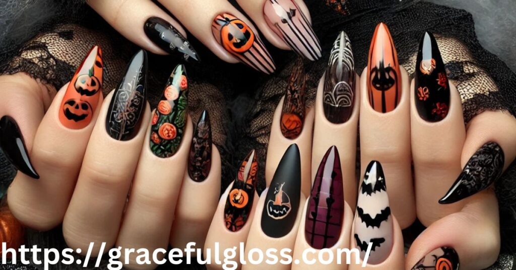 Spooky Season Nail Art Spooky Season Nail  29 Simple Fall Nail Art Ideas You’ll Want to Try Right Now!
