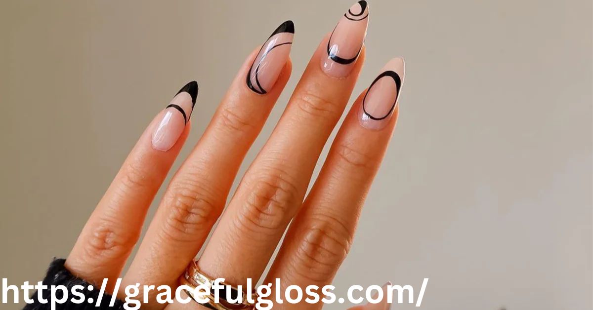 29 Black Nails With Black Tips To Make You Feel Divine