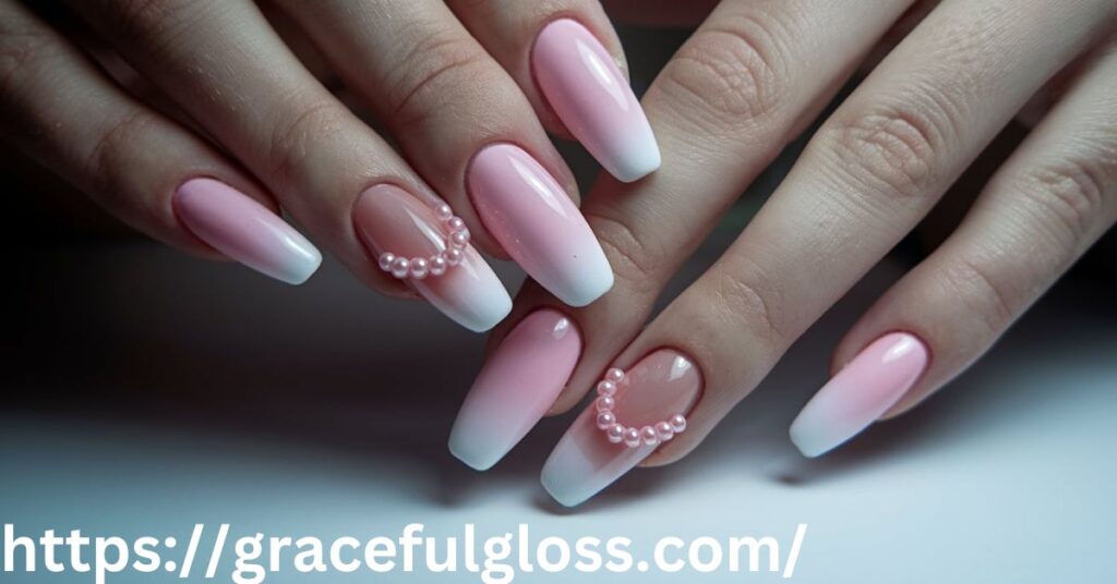 Aura Pink Nails: Soft and Radiant