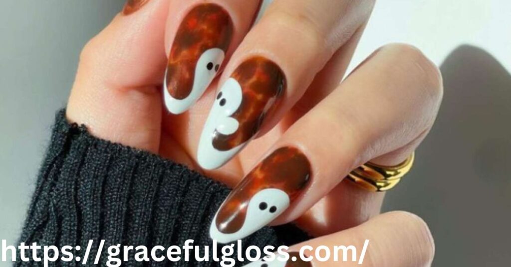 Cute Ghost Nail Art30 fall nail art designs that will bring you so much joy