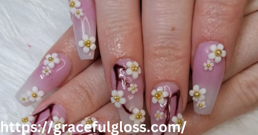 Dainty Florals Nails