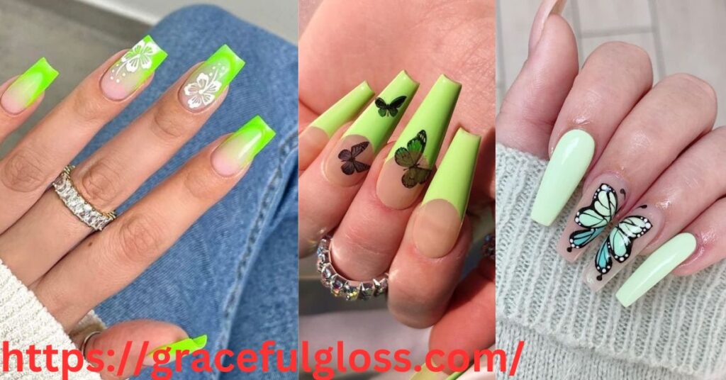 Lime Green with Splashes of Color