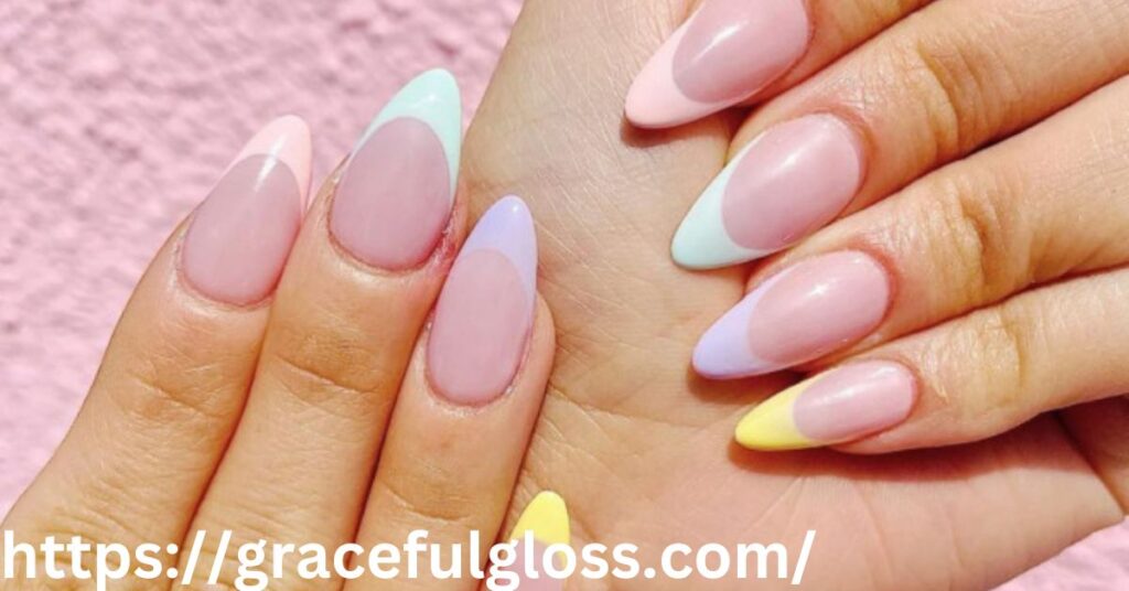 Five Shades of French Tips 32 colorful french tip nails that add a un twist to elegance 