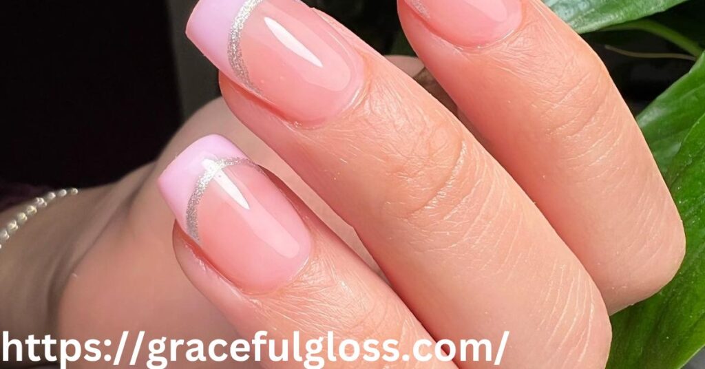 Pink and Silver Dipped Tips25 pink sparkly nails inspo for an instant mood boost