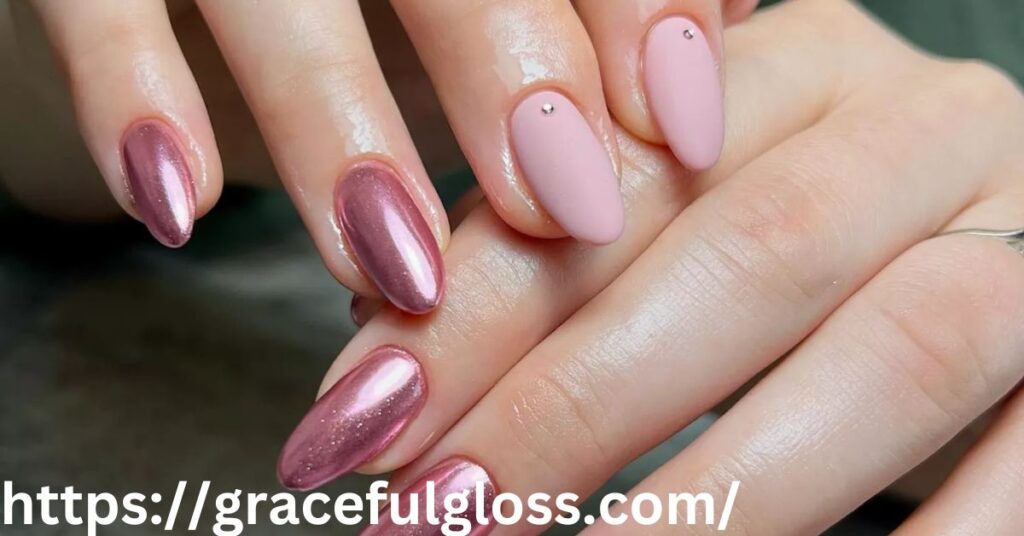 Rose Pink with Diamond-like Glitter