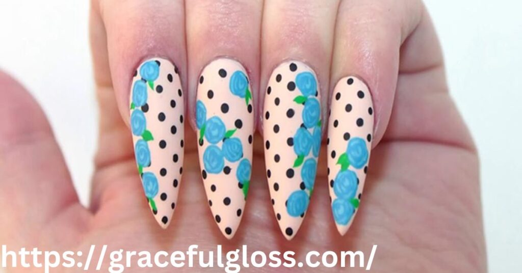 Matte Florals Nails 25 floral nail art designs that blend minimalism and elegance