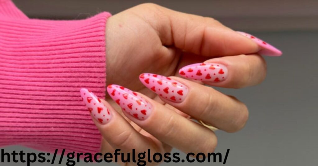 Ombre Pink and Red Hearts