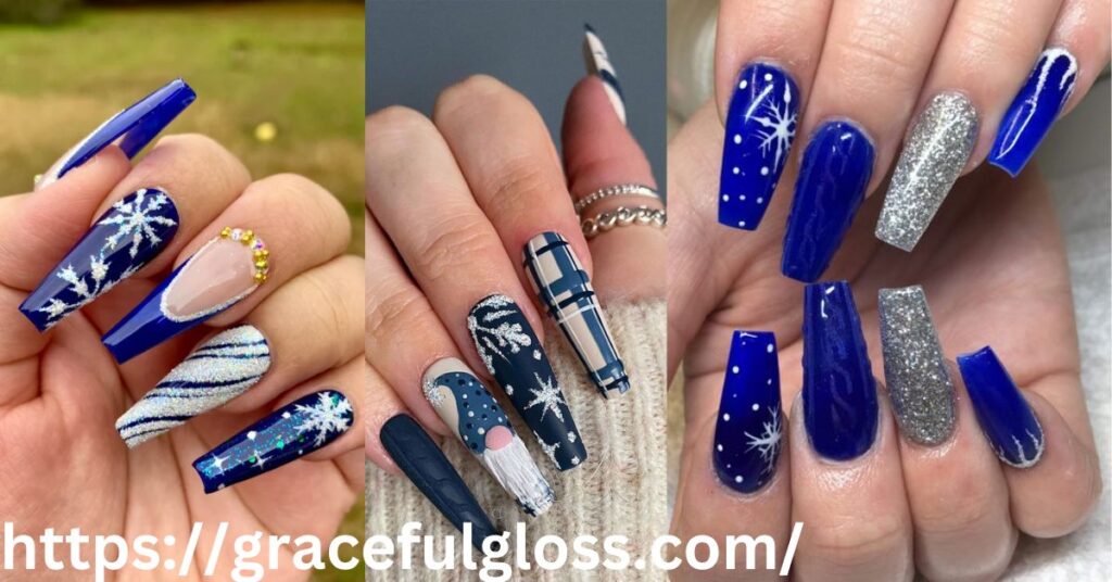 Mix and Match Navy Blue Nails 23 navy blue nails for midnight inspired style and class