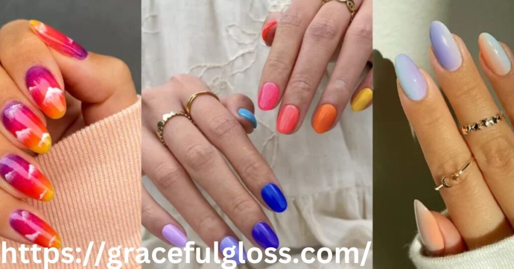 Ombre Colorful Tips 32 colorful french tip nails that add a un twist to elegance