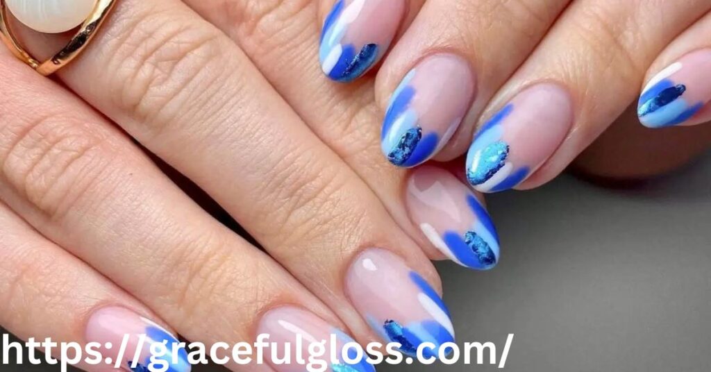  Short Blue Nails: Minimalist and Chic