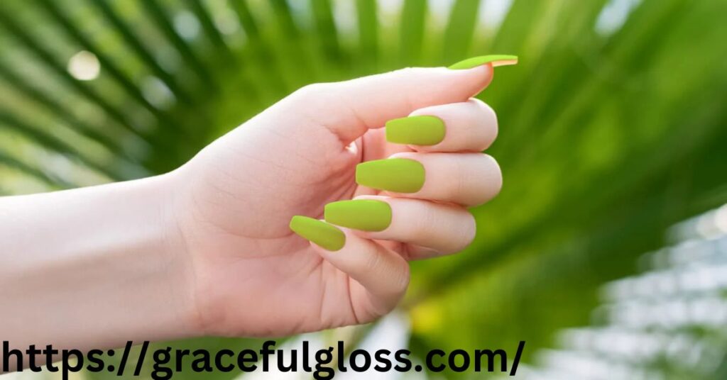 Simply Green  Classic Lime Green Nails