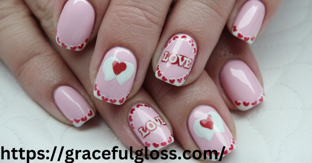 Soft Pink Valentine’s Day Nails