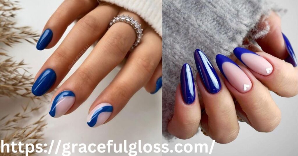 Classy Navy Blue Manicure